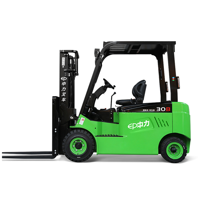 Zhongli 3,5 toneladas de carretilla elevadora eléctrica elevación de carga y descarga de carretilla elevadora de batería de litio carretilla elevadora eléctrica de balance pesado