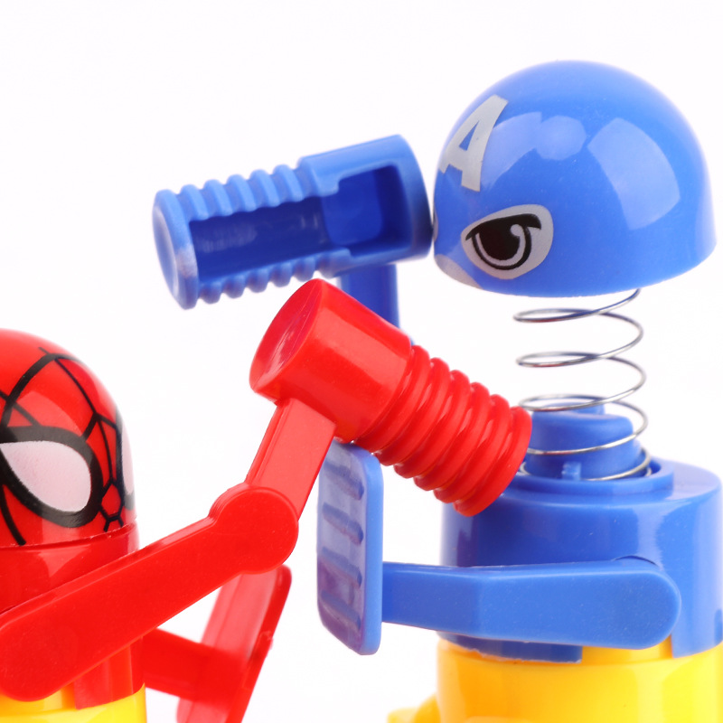 TikTok mismo juego de fiesta jugar doble juguete Ataque creativo y defensa contra luchador contra huelga villano juguete