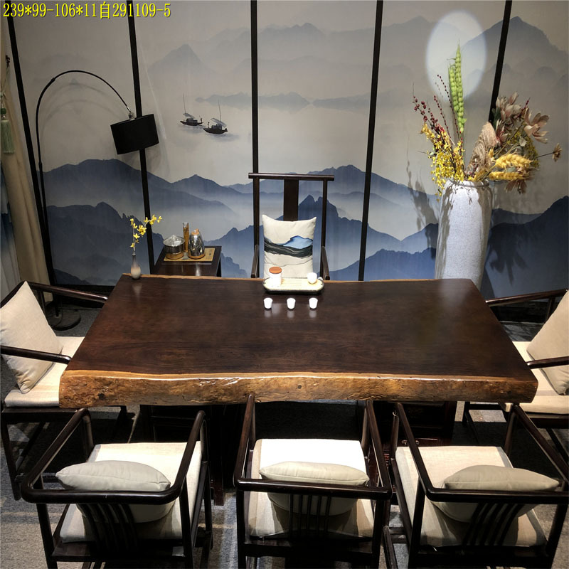 Бахуа твердый дерево крупная доска дерево деревянного стола столовой столик для стола махогар.