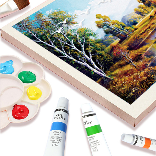 Oil paint set 24 colors single aluminum tube 12ml art painter creation professional art paint