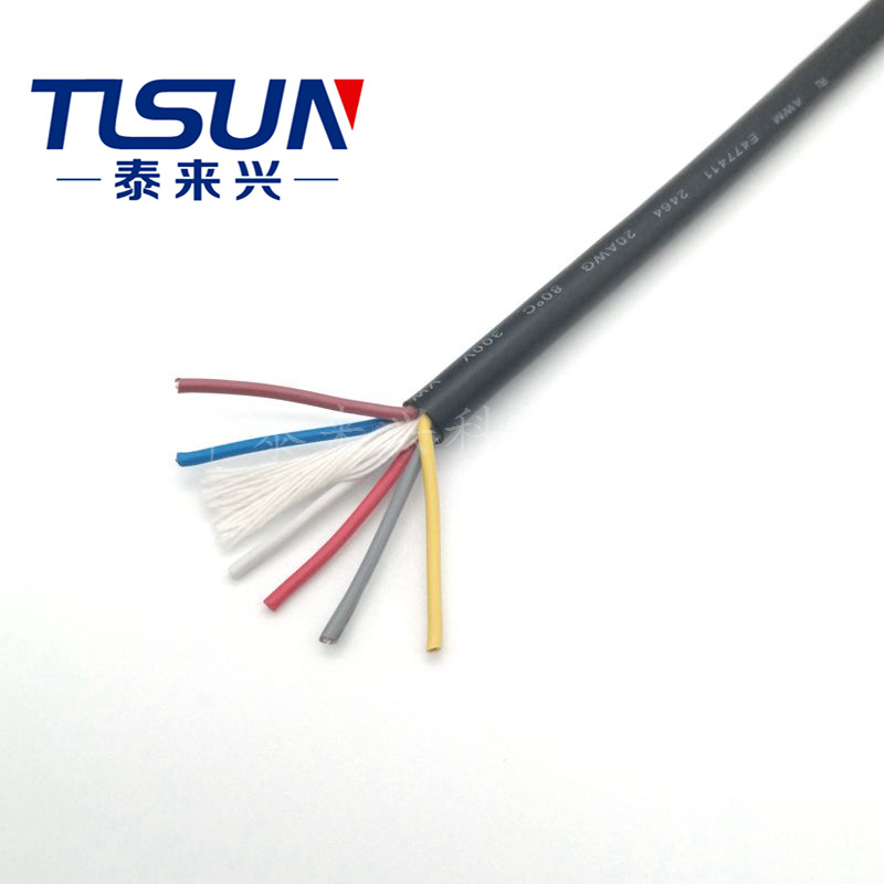 认证线缆 UL2570电线电缆 PVC护套料 6X18AWG 办公自动化设备用线