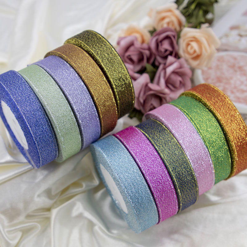 Cinta de colores cinta de oro y plata cinta de cebolla caja de dulces pastel de regalo embalaje ramo cinta de embalaje cinta de 2cm de ancho