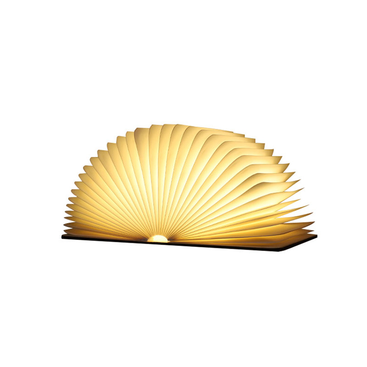 Fábrica al por mayor luz del libro LED creativo plegable luminoso Bluetooth música libro luz táctil color cambiante oscurecimiento luz de la noche
