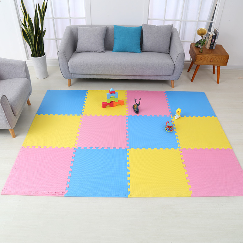Alfombra de piso de espuma alfombra de piso antideslizante para niños estera de gateo del bebé del hogar EVA costura alfombra de piso dormitorio estera tatami