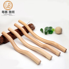 Wooden Guasha Stick for Full-Body Use, Beauty Salon Guasha Rod for Meridian Unblocking, Beech Wood Exercise Stick, Muscle Alleviation Rod