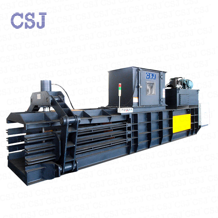 厂家直销 6-10吨/小时 卧式废纸液压打包机 半自动 160吨压力