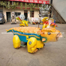 商场广场恐龙电瓶车 乘骑滑行投币仿真恐龙小车 恐龙电瓶车童车