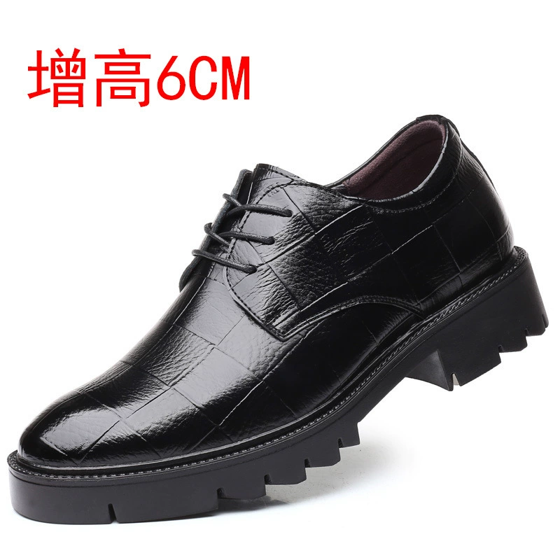 2022 Новая мужская обувь, деловая повседневная кожаная мужская обувь в клетку, молодежная Свадебная обувь, прилив на платформе свиданий