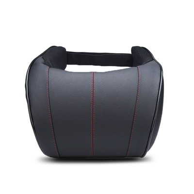 Headrest — Neck Pillow Pillow Car Headrest - headrest-black-four-red-line