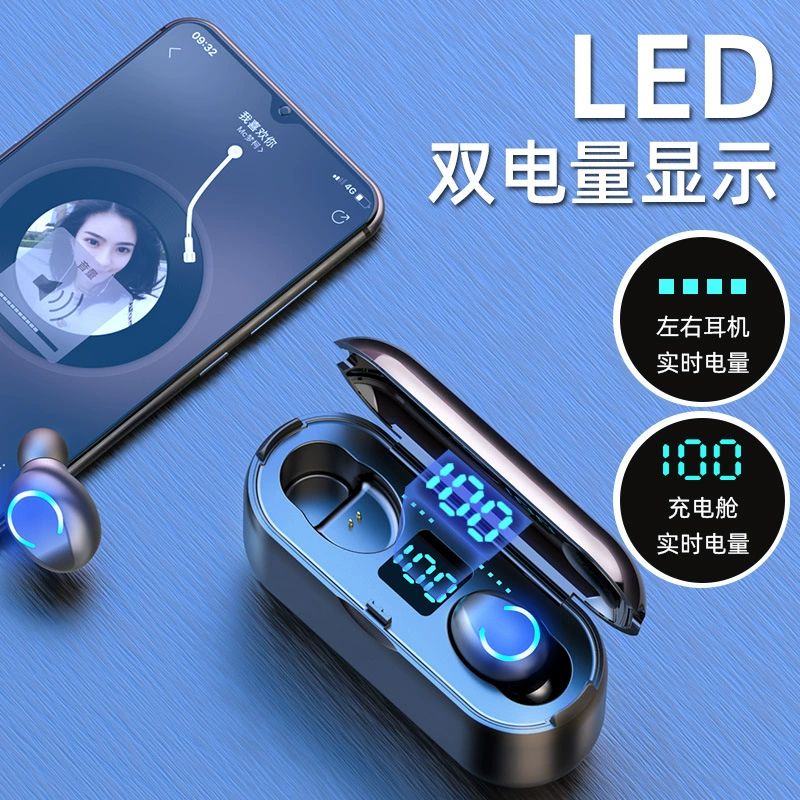 Границо новый частный modelo F9-8 беспроводной двухуховый мини TWS Bluetooth 5.3 Direct Sports наушники производитель прямые продажи