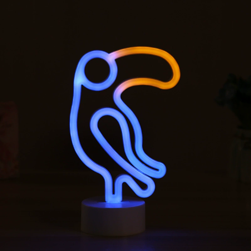 LED неоновая декоративная подсветка, форма огненная птица/радуга/сердце, DC4.5V IP42, 2835 LED по 120 шт./м