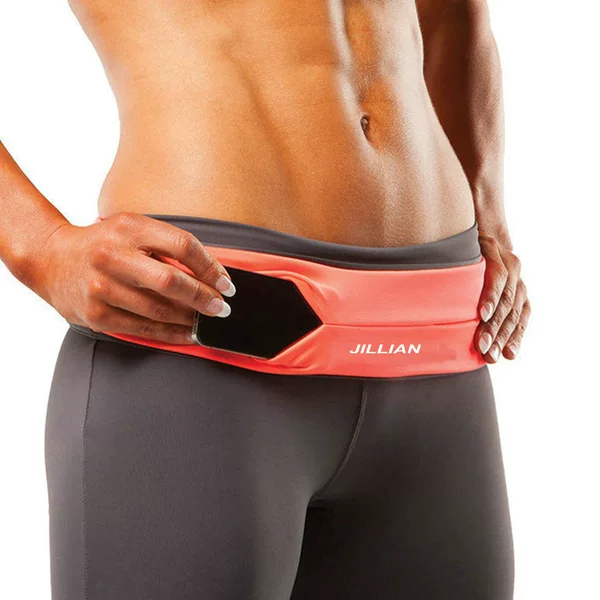 High Elastic Sports Waist Bag, Four-Port Running Belt, Marathon Outdoor Fitness Waist Bag, Anti-Theft Hip Bag, Yoga Belly Bag