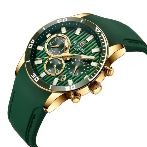 Reward/Rivoda silicone strap men's sports watch calendar luminous waterproof multi-function chronograph