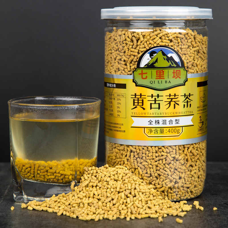 Buckwheat tea whole plant corn tea wheat fragrant yellow buckwheat 400g pot Daliangshan buckwheat tea restaurant hotel Tea Tea House