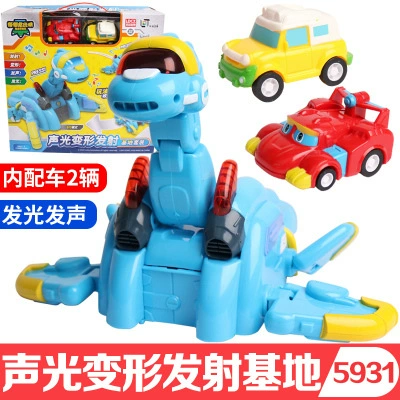 Transforming robot & dinosaur toy set, mini and large models, multi‑color single pieces and packs