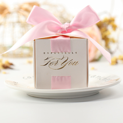 Hot stamping green white purple wedding candy box European retro wedding small sugar box simple wedding candy box wholesale