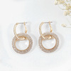 Silver needle, fashionable earrings, silver 925 sample, Korean style, city style, European style, simple and elegant design