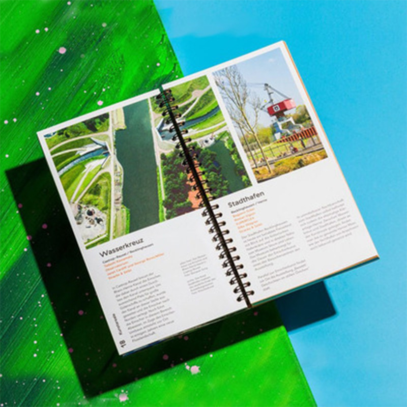 厂家订作印刷宣传画册 图书杂志目录册 双线圈企业展示图册