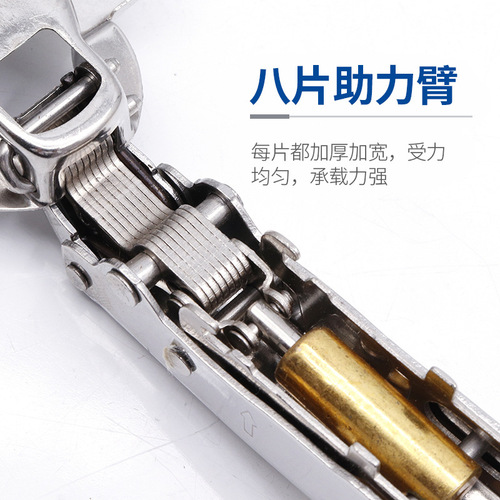 Cabinet hinge damping straight bend thickened furniture hardware door hinge factory wholesale cabinet door stainless steel hydraulic hinge