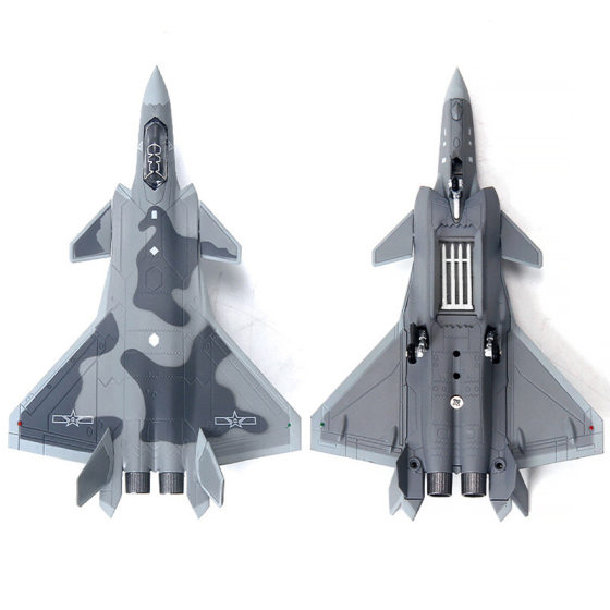 Terbo aircraft model J-20 aircraft model alloy simulation J20 military model fighter finished decoration