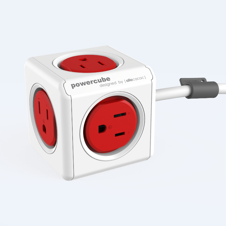 创意立方体模方插座POWERCUBE智能美规美标无线USB接线板外贸排插