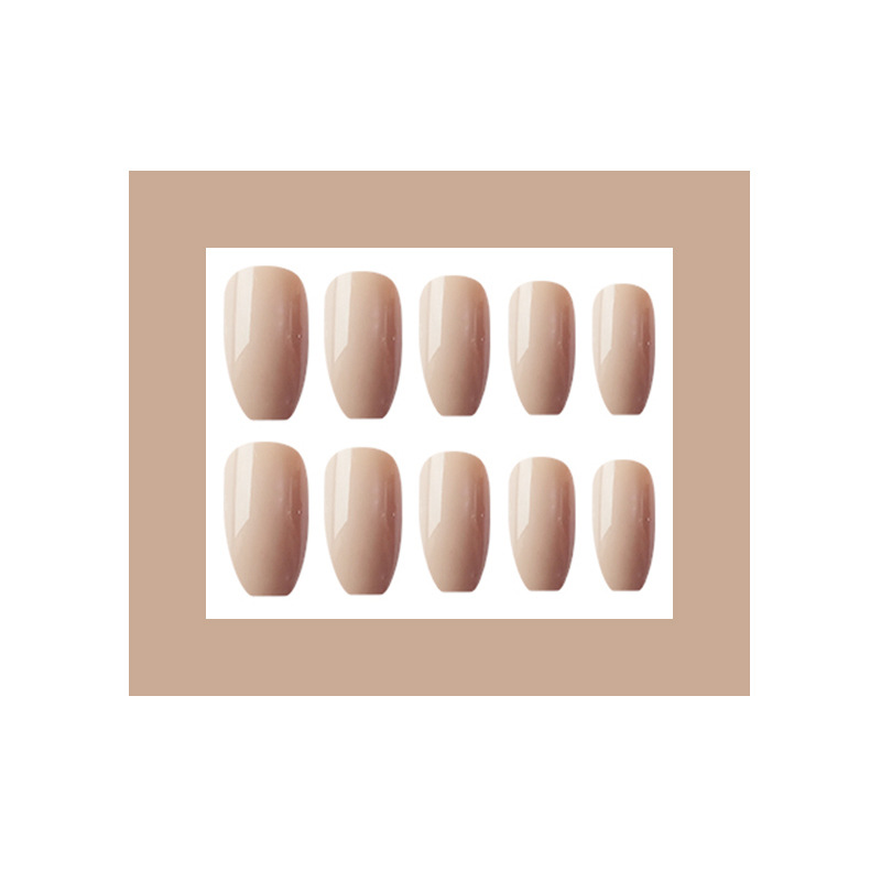 Comercio extranjero venta de uñas de ballet largo suave albaricoque ambiente suave parche de uñas 24 piezas en caja elegante para usar uñas