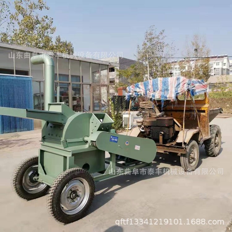 柴油木头木材粉碎机 家用型竹子木材破碎机 树枝木头锯末粉碎机