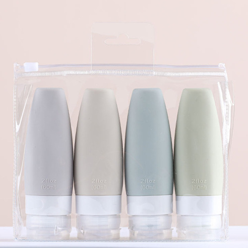 Silicone divided travel bottles set, silicone bottles, cosmetic divided storage bottles, shower set divided bottles