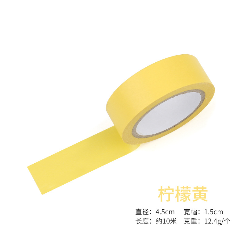 10 color del arco iris cinta de papel cinta de encaje DIY grabable color caramelo cinta de color sólido 10 m cinta de lágrima mano