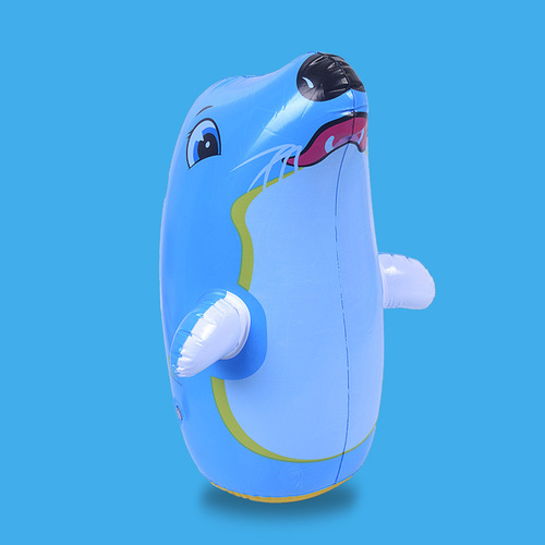 Inflatable Cartoon Animal Tumbler Toys Wholesale Night Market Street Stall Best Selling 35cm Sandbag Shark Dinosaur Tumbler
