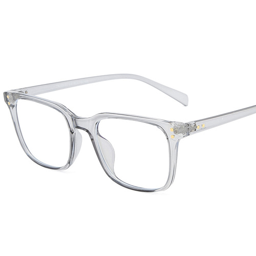 TR30031 New Large Frame Aviator Sunglasses Wholesale Korean Version TR90 Eyeglass Frame Retro Buckle Anti-Blue Light Glasses