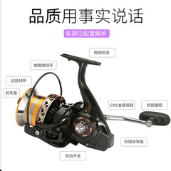 釣德來9000型金屬斜口杯遠投輪漁輪魚線輪錨竿錨魚輪拋杆輪海竿輪