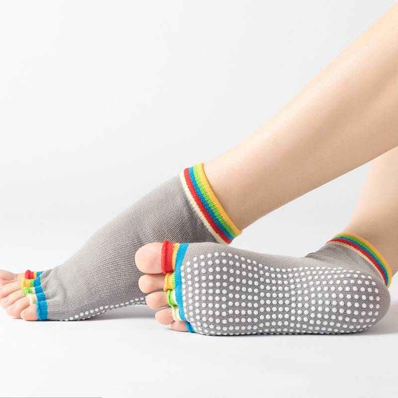 컬러 발가락 반 손가락 그레이