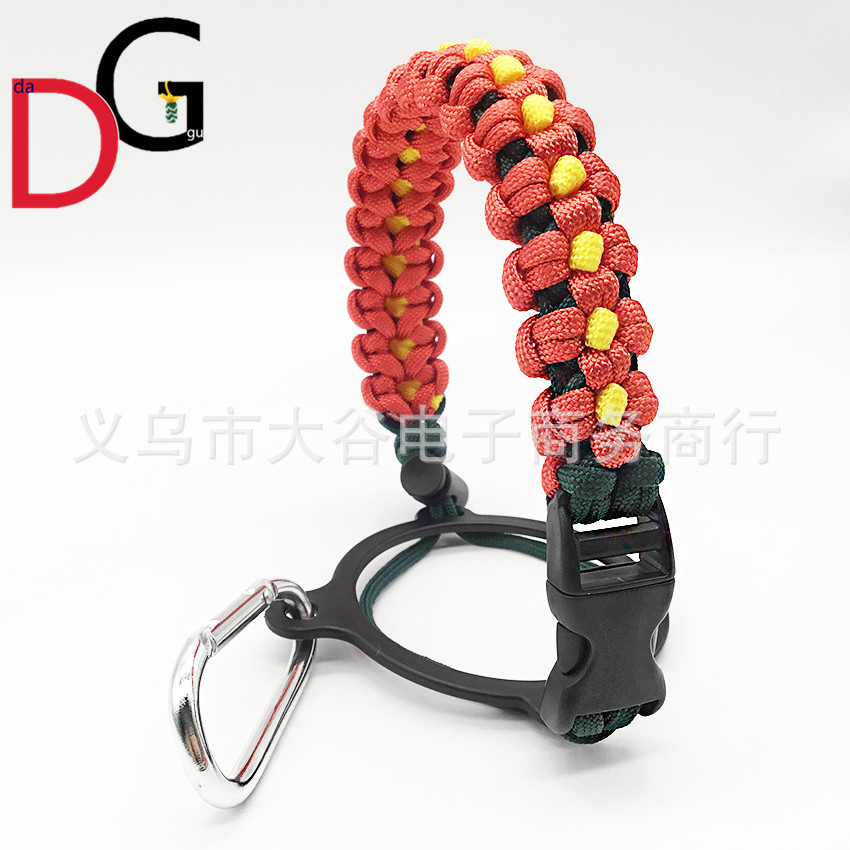 Amazon Venta caliente paraguas cuerda taza mango hidro frasco taza cuerda manejar cuerda todo tipo de cuerda en forma de flor