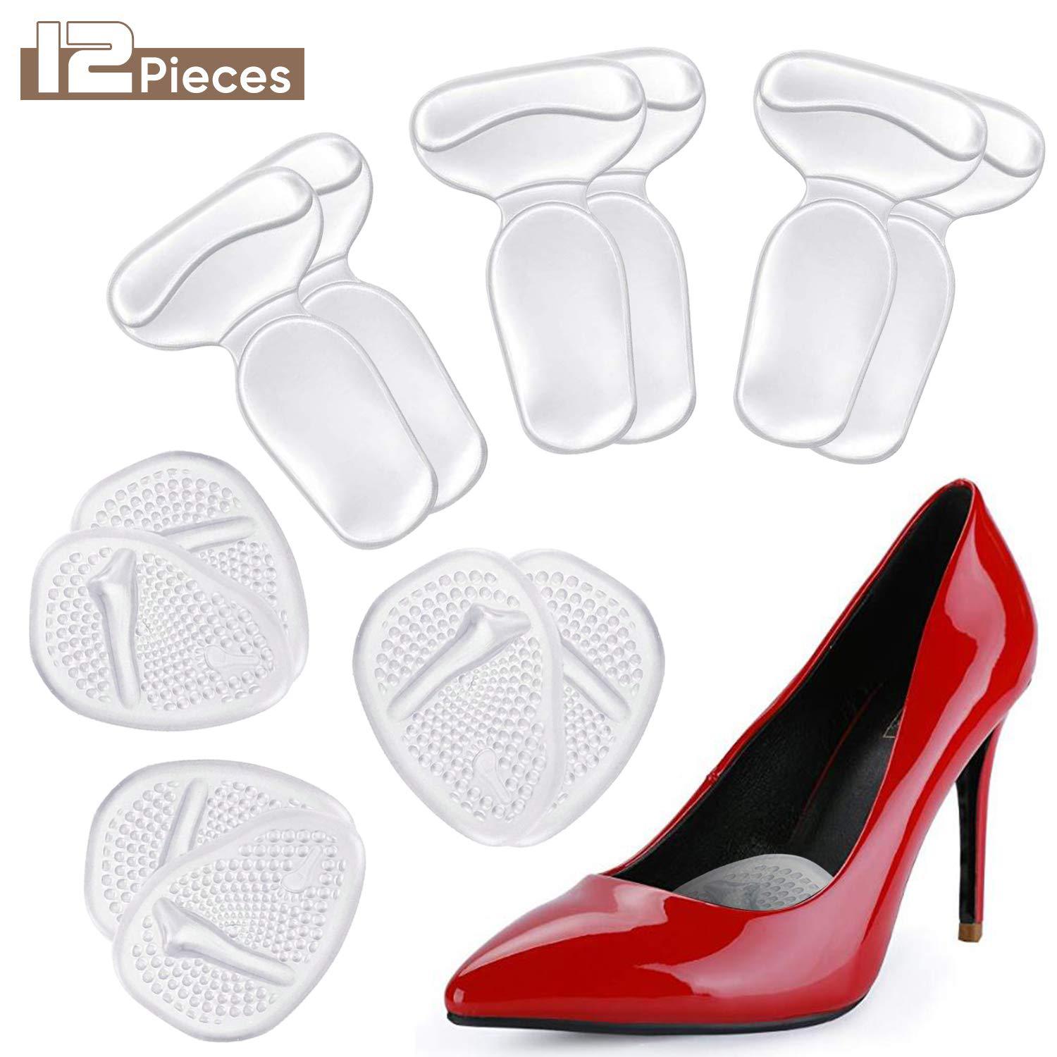 Non-slip half insoles, shock-absorbing invisible massager, transparent wear-resistant polyurethane heel sticker, anti-pain heel pain pad