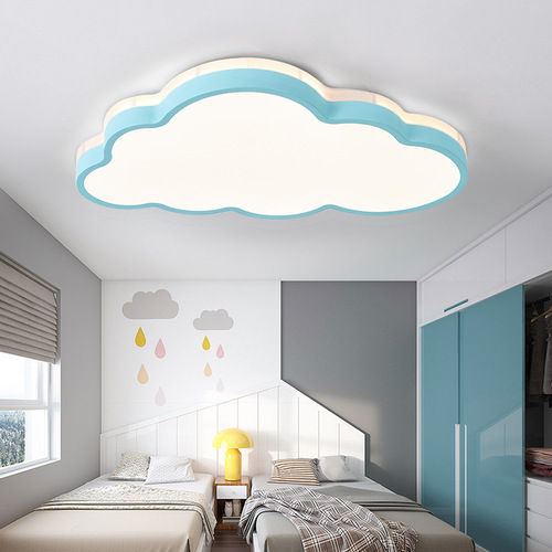 北欧风卧室灯 led客厅灯具现代简约卡通云朵灯饰创意儿童房吸顶灯