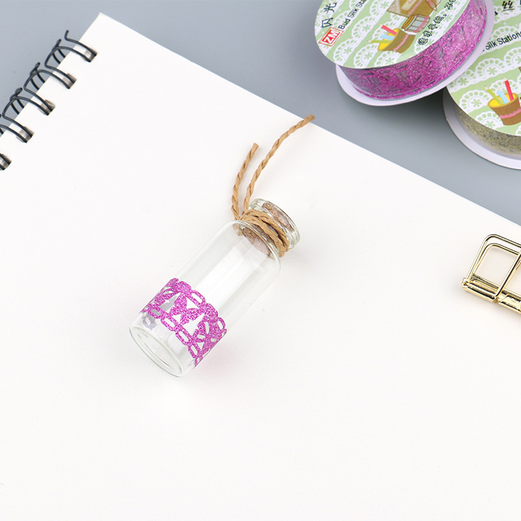 Álbum de BRICOLAJE Cinta Creativa brillante cinta de encaje en polvo de oro cinta decorativa hueco al por mayor