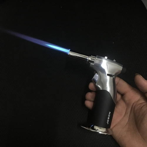 Zhongbang windproof straight inflatable lighter moxibustion cigar welding gun cigarette lighter outdoor kitchen barbecue flame gun