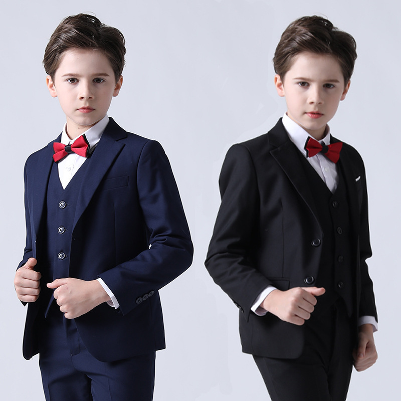 2026 Spring Collection Children's Clothing New Style Boys' Suit Set Children's Formal Wear Host Piano Performance Outfit 2026 Spring Collection Children's Clothing New Style Boys' Suit Set Children's Formal Wear Host Piano Performance Outfit