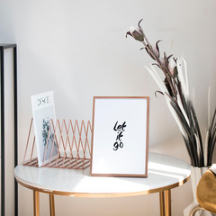 Aluminum alloy table small picture frame horizontal and vertical plus flushing photo frame simple children's wedding dress 6 inches 7 seven picture frame