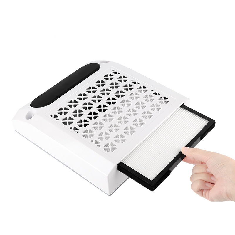 De estilo japonés de escritorio de cuatro en uno de recogida de polvo de manicura todo-en-uno de pulido aspiradora de dos en uno de recogida de polvo de pulido de iluminación de la almohada de mano