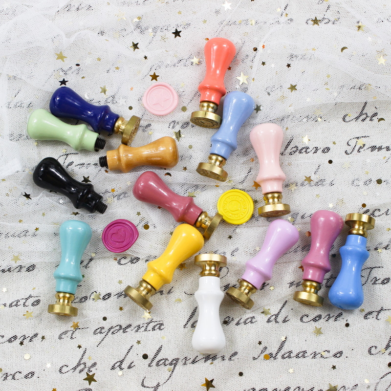 Accesorios de sello de pintura de fuego macaron chica fresca color caramelo mini Mango se puede dibujar para hacer estilo de cabeza de cobre