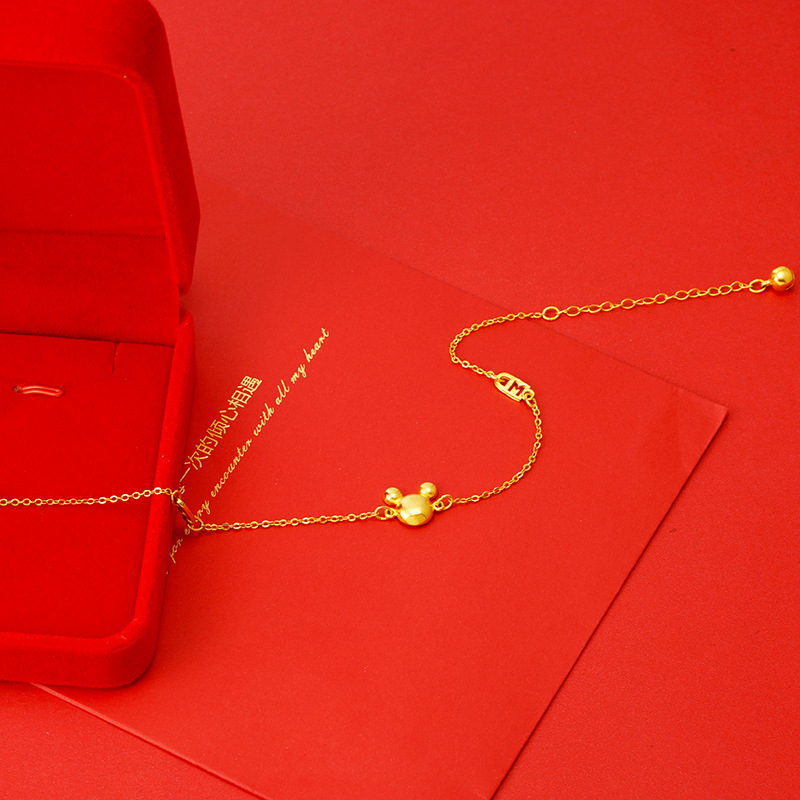 Nuevo MI y Qi toe tobillos mujeres Vietnam arena oro moda coreana cobre chapado en oro pie joyería al por mayor image 4