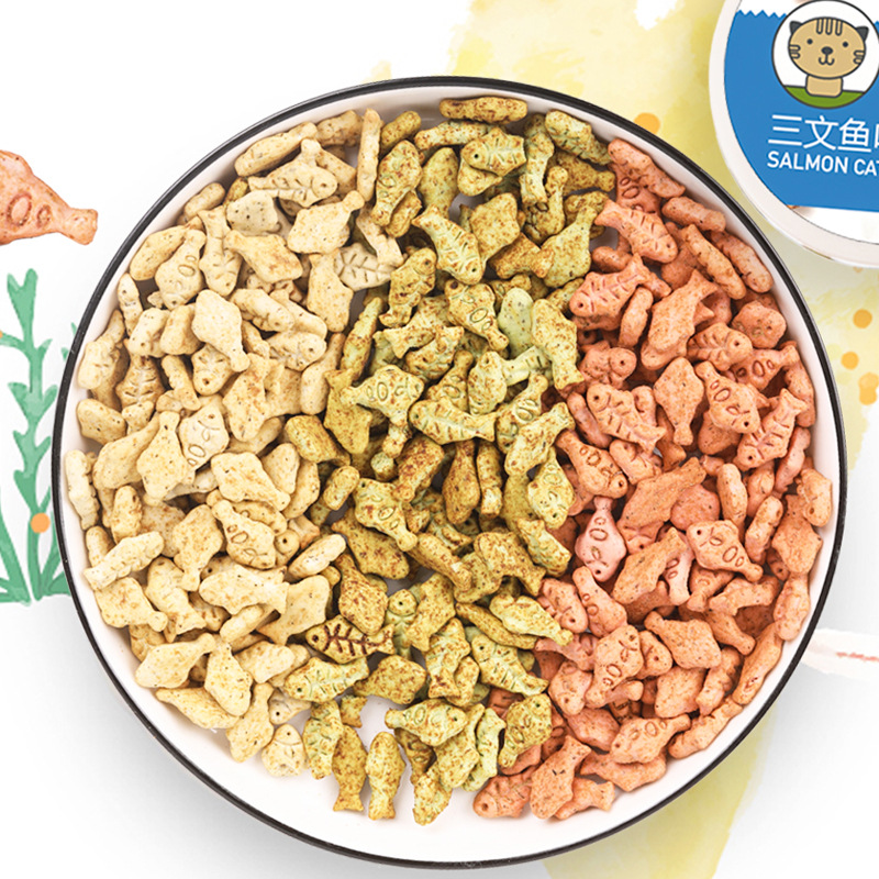 Yihe, galletas de menta para gatos, meowhe, bocadillos de hierba para gatos al por mayor, mascotas, dientes limpiadores, pescado pequeño, arroz de arroz, bocadillos de bonificación