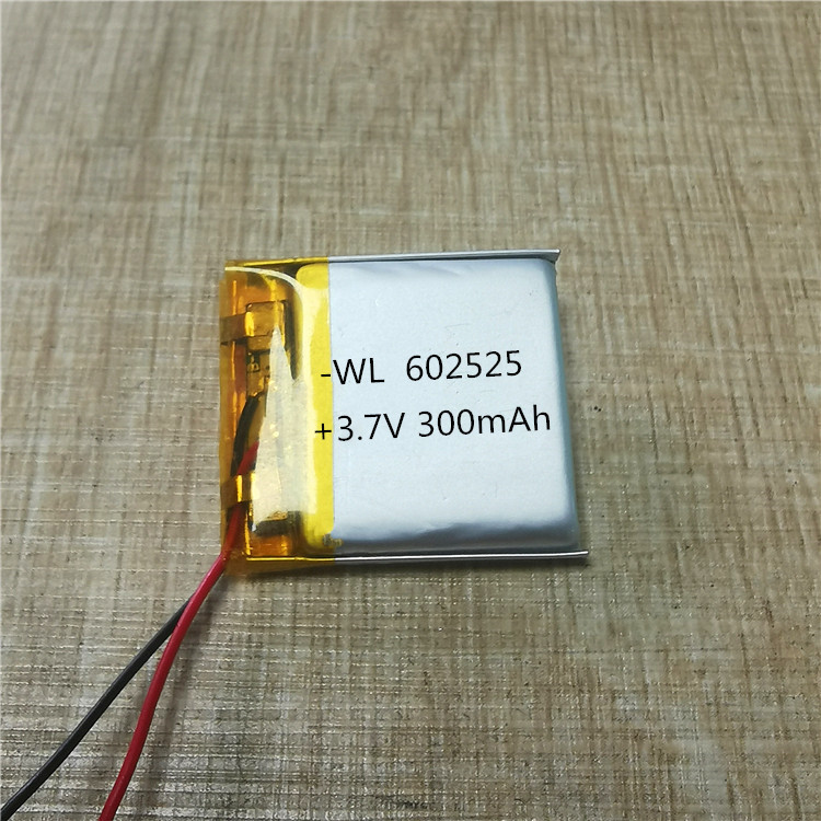 602525聚合物锂电池300mAh 3.7v摄像头GPS定位 儿童相机 智能手表