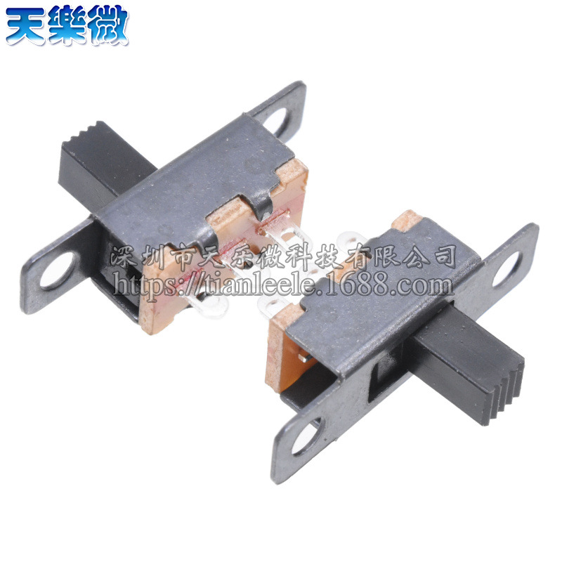 SS12F15 横柄式 SS-12F15G4 1P2T 杠杆式拨动开关 3脚2档柄高4mm