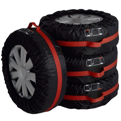 Factory Direct Sales 210D Oxford Cloth Adjustable Car Tire Cover Snow Tire Bag Spare Tire Cover Sun Protection Dust Cover (Spare wheel cover)