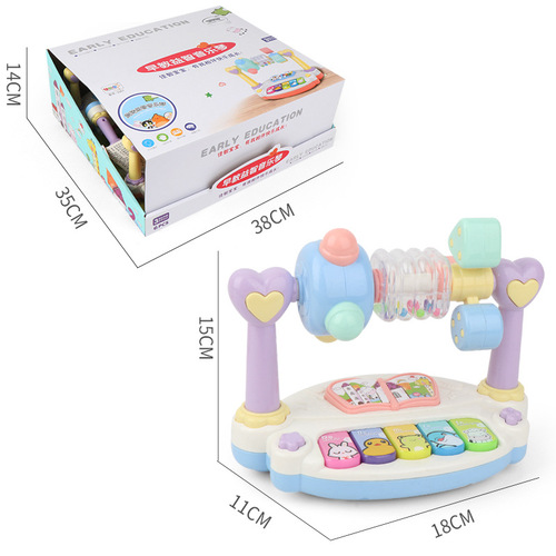 New Year Gift Children's Piano Electronic Keyboard 0-3 Years Old Music Early Education Rotating Hand Pat Toy Educational Early Education Baby