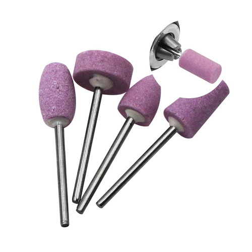 12-piece manicure grinding head, nail polishing and dead skin polishing tool, quartz grinding head 2.3mm handle
