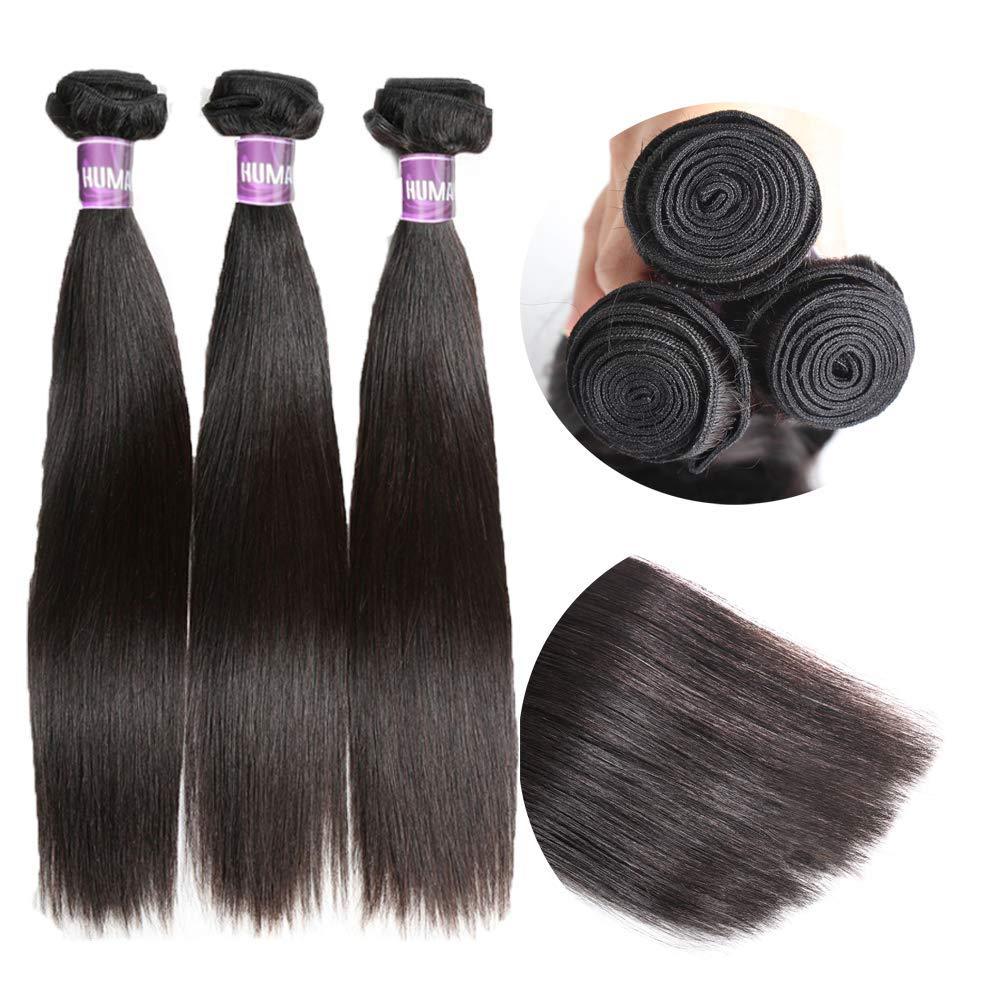 Peluca de fibra sintética estilo africano para mujer, cabello liso negro, peluca de fibra sintética, extensiones de cabello, paquete de cabello